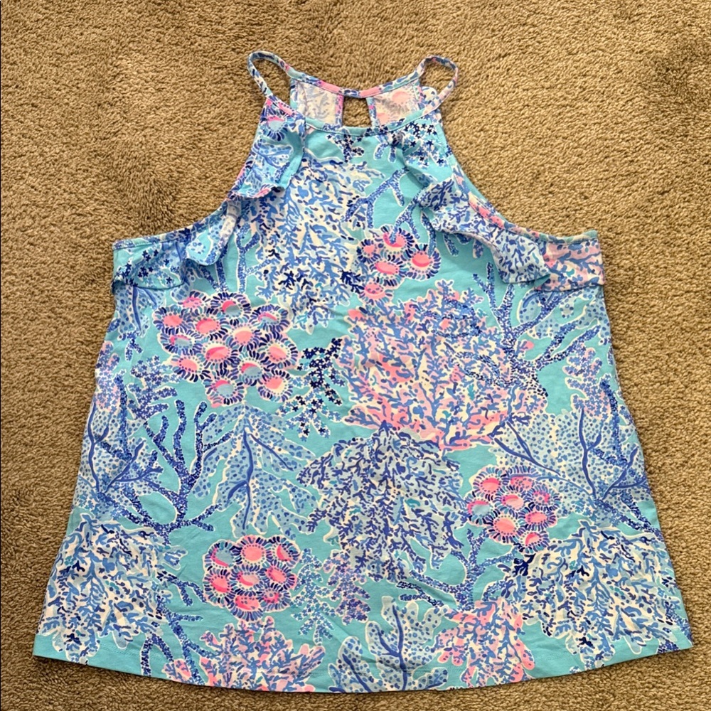 Lilly Pulitzer Coral Reef Camisole in Blue and Pink